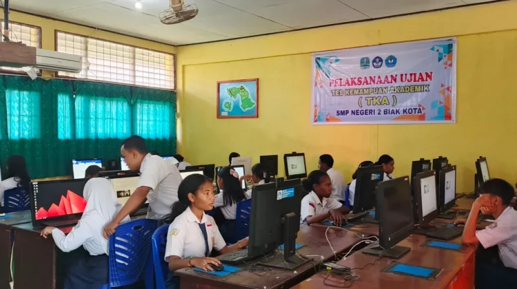 SMP N 2 Biak Kota Laksanakan Tes Kemampuan Akademik, Berlangsung Selama 4 Hari