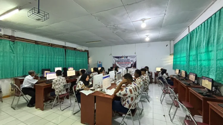 Sebanyak 162 Siswa Kelas IX SMPN 1 Biak Kota Ikuti TKA Selama Dua Hari