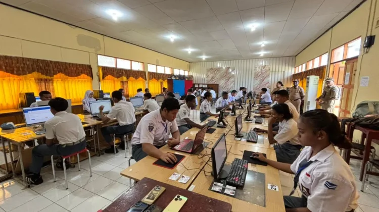 SMA Negeri 1 Biak, Gelar Ujian Sekolah Berbasis IT, 393 Siswa Ikut serta