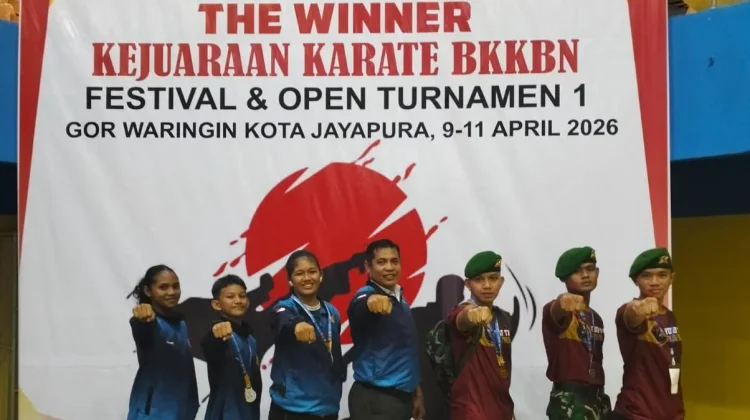 Atlet Karate Wadokai Biak Sabet 5 Medali di Kejuaraan Kemendukbangga BKKBN Papua