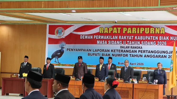 DPRK Biak Numfor Gelar Paripurna Penyampaian LKPJ 2025