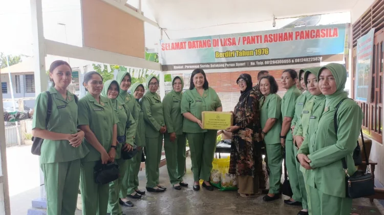 Aksi Sosial, Dandim 1708/BN Kunjungi Panti Asuhan Pancasila Biak