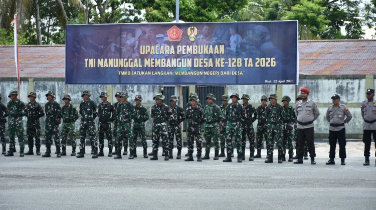 Program TMMD ke-128 Kodim 1708/BN Resmi Dibuka