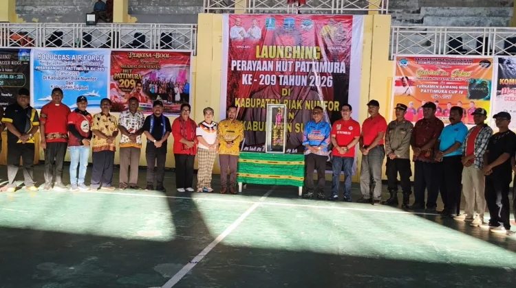 Wabup Biak Numfor Launching  Peringatan HUT Pattimura Ke-209