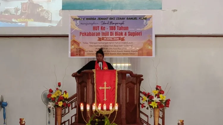 HUT PI Biak - Supiori Diperingati GKI IS Kijne Samofa