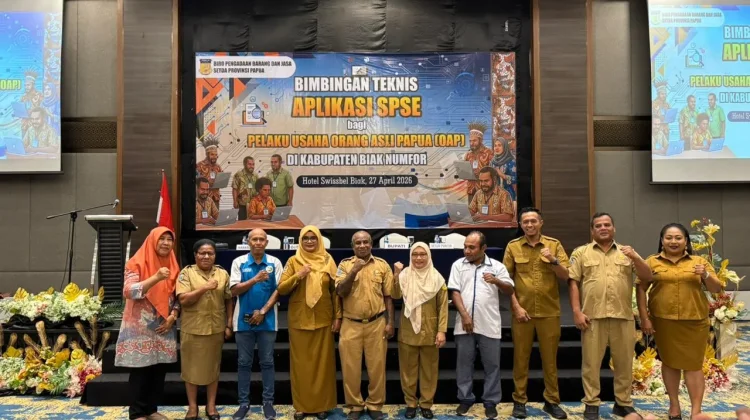 Ratusan Pelaku Usaha OAP Biak Numfor  Mengikuti Bimtek Aplikasi Teknis SPSE.