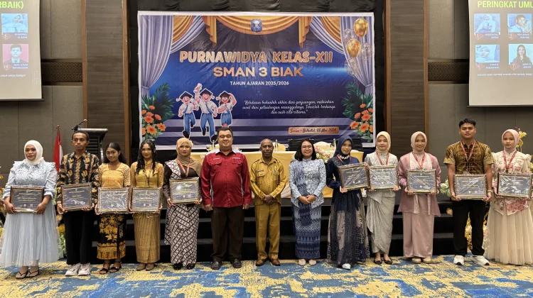 SMA Negeri 3 Biak Lepas 133 Siswa Kelas XII Tahun 2026