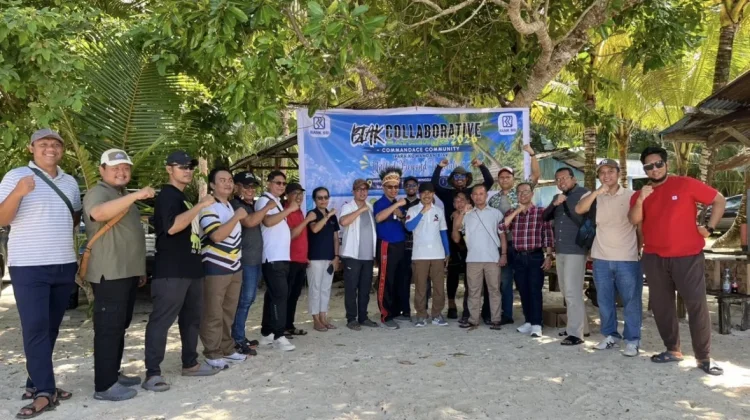 Sinergi Komandan Grup Biak Gelar Gathering Collaborative di Pantai Anggopi