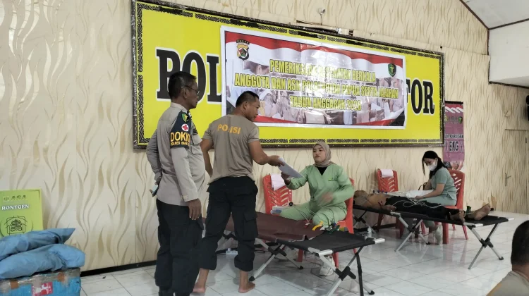 Pastikan Kesehatan Personel Tetap Prima, Polres Biak Lakukan Rikkes Berkala