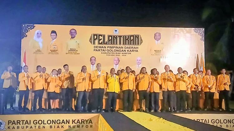 Pengurus DPD Partai Golkar Biak Numfor Periode 2026-2031, Resmi Dilantik
