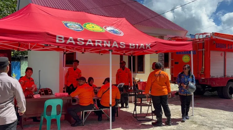 SAR Kelas A Biak Kerahkan 45 Personel Cari Tiga Korban Hilang Ledakan di Fandoi