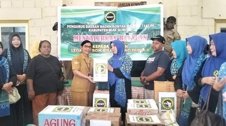 BKMT Biak Numfor Salurkan Bantuan kepada Korban Ledakan Dugaan Bom