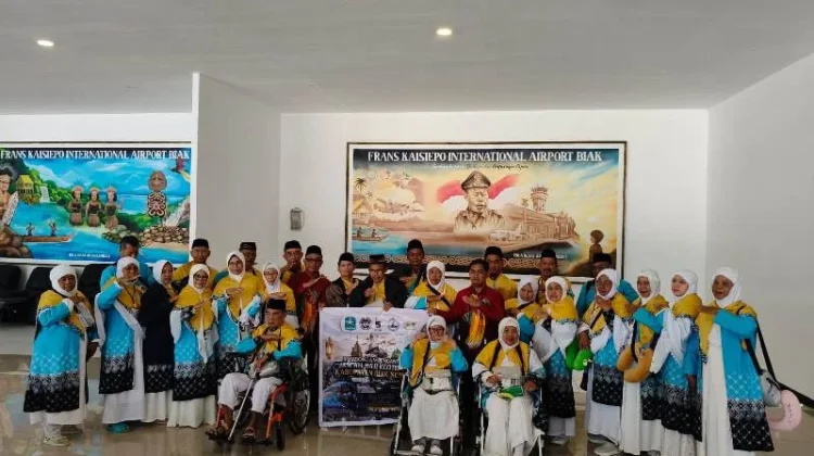 Jemaah Haji Kabupaten Biak Numfor dijadwalkan Tiba Biak pada 24 Juni 2026