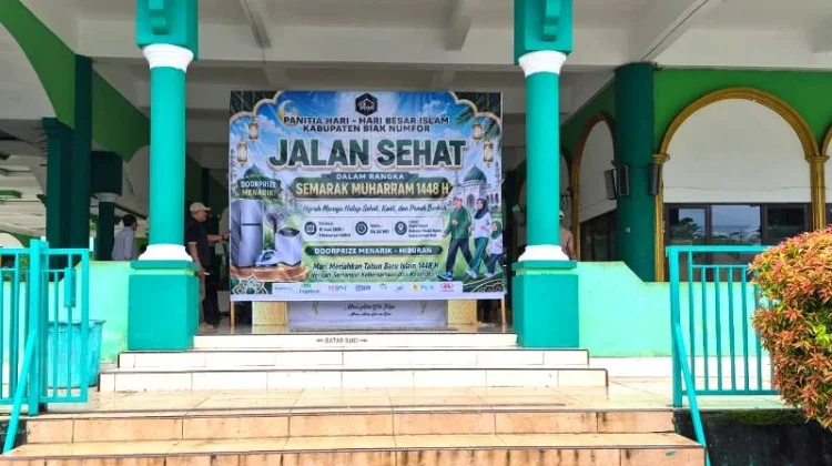 Semarak Muharram 1448 Hijriah,PHBI Biak Gelar Jalan Sehat dan CKG