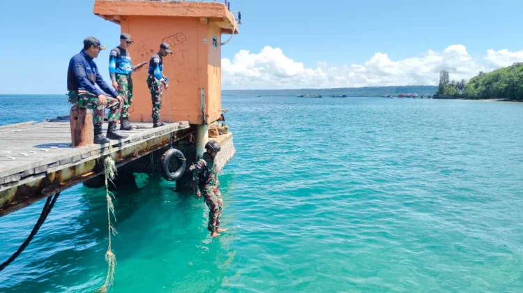 Lanudal Biak Gelar Uji Kemampuan Dasar Militer dalam Bulan Profesi
