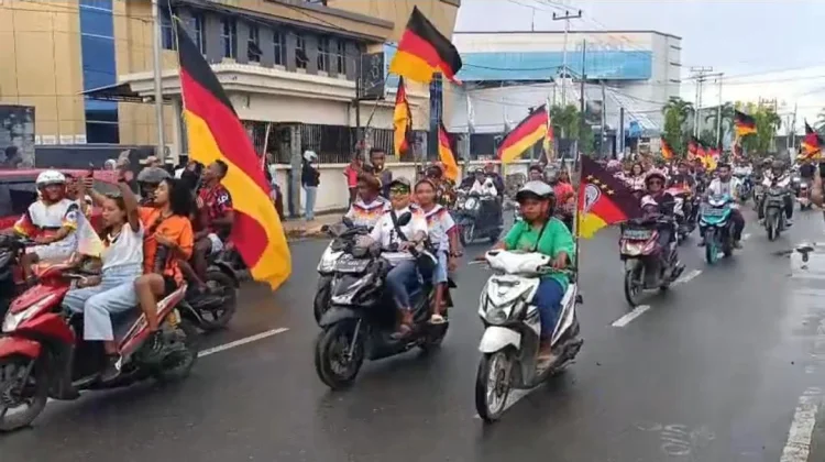 Euforia Ajang Piala Dunia 2026 Pendukung Jerman dan Brasil di Biak Numfor