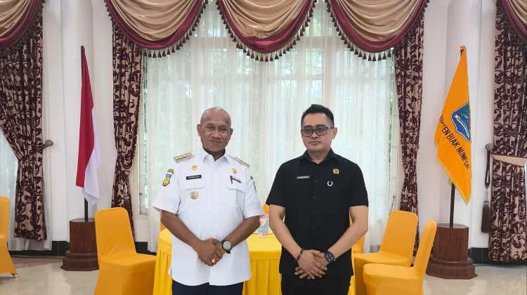 Perkuat Sinergi, Kepala Kantor Pertanahan Biak Numfor Silaturahmi Dengan Bupati