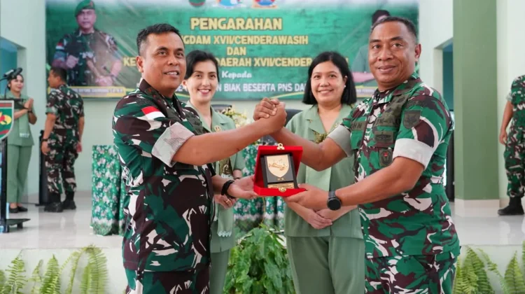 Kunjungi Kodim 1708/BN, Pangdam XVII/Cendrawasih Ingatkan Disiplin