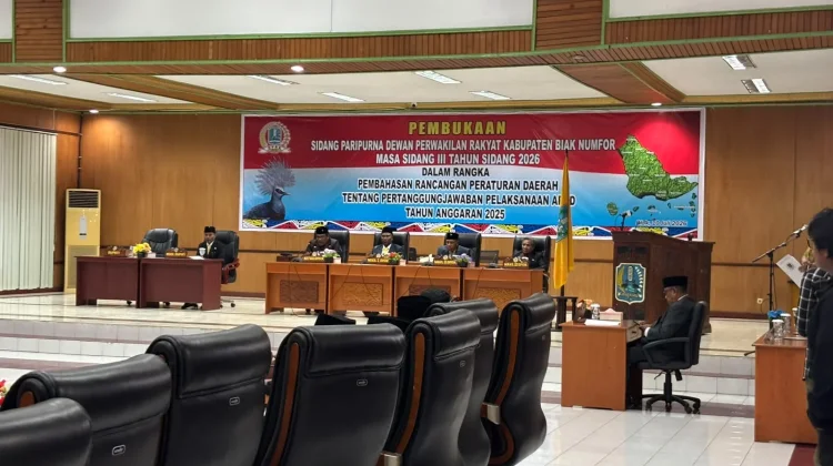 DPRK Biak Numfor Bahas Raperda Pertanggungjawaban APBD 2025