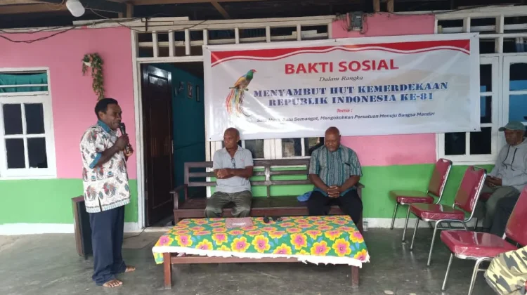 Sambut HUT RI ke-81, Kepala Suku Lapago Ajak Warga Jaga Kamtibmas