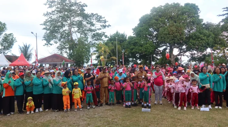 HAN 2026, TK Se-Kabupaten Biak Numfor Laksanakan Jalan Santai dan Senam Bersama