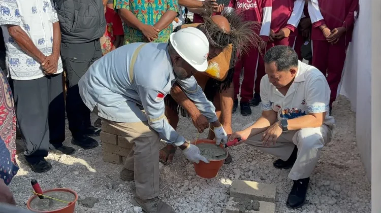 Mendagri RI, Lakukan Ground Breaking Pembangunan SR Terintegrasi di Biak