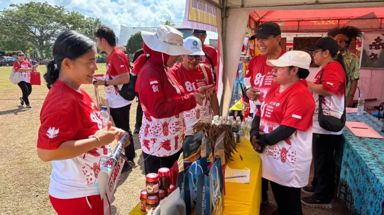 Kick Off HUT RI ke-81 Jadi Ajang Promosi Produk Unggulan UMKM Biak