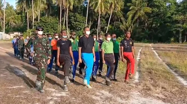 Paskibara Kabupaten Biak Numfor Gencar Jalani Latihan di Pulau Numfor