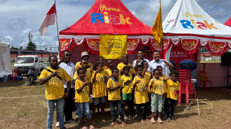 Trash Hero Biak Edukasi Pelajar Cintai Laut pada Kick Off HUT ke-81 RI