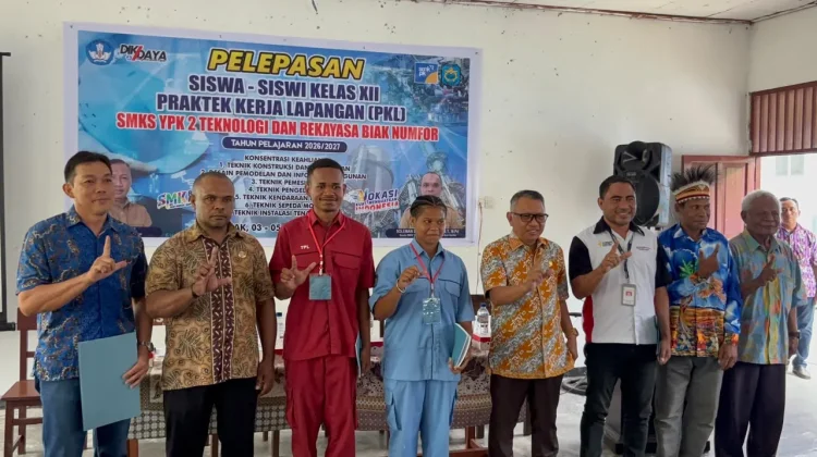 SMKS YPK 2 Teknologi dan Rekayasa Biak Lepas 132 Siswa PKL di 40 DUDI