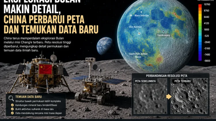 Eksplorasi Bulan Makin Detail: China Perbarui Peta dan Temukan Data Baru