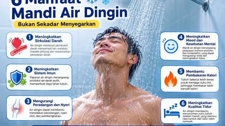 Segarkan Tubuh, Sehatkan Diri: 6 Manfaat Mandi Air Dingin