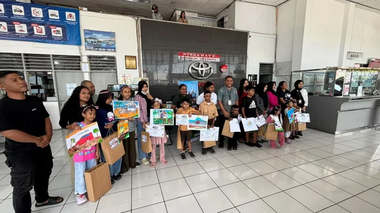 Hasjrat Abadi Biak Gelar Lomba Menggambar Mobil Masa Depan, Peringati HUT ke-81 RI
