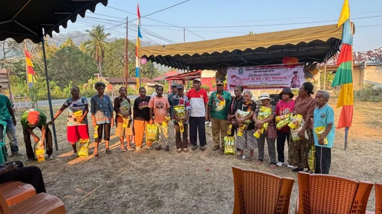 Mananwir-Er Ronsumbre Gelar Baksos dan Perlombaan, Sambut HUT ke-81 RI