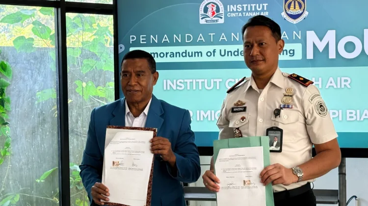 MoU Institut Cinta Tanah Air dan Imigrasi Biak Perkuat Kompetensi SDM