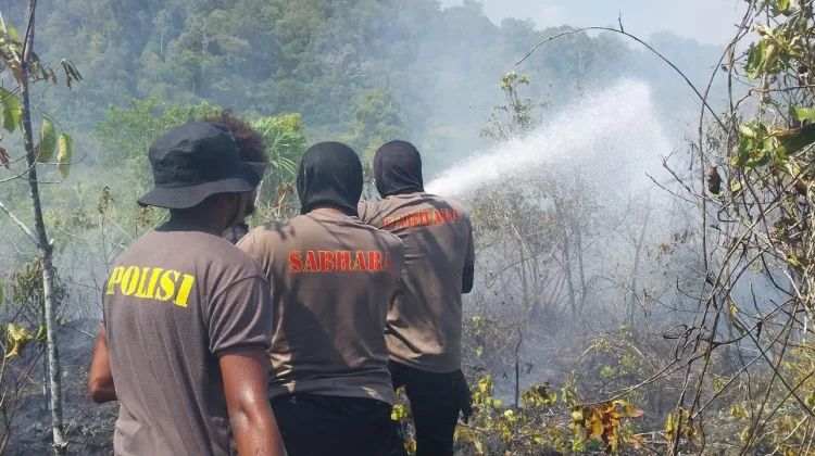 Karhutla di Biak Numfor,Polres Siagakan 130 Personel