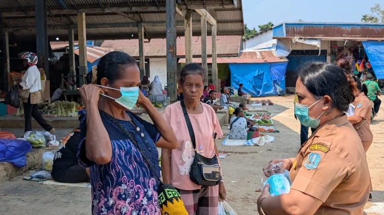 Kabut Asap Karhutla di Biak Numfor ,Dinas Kesehatan Imbau Warga Gunakan Masker