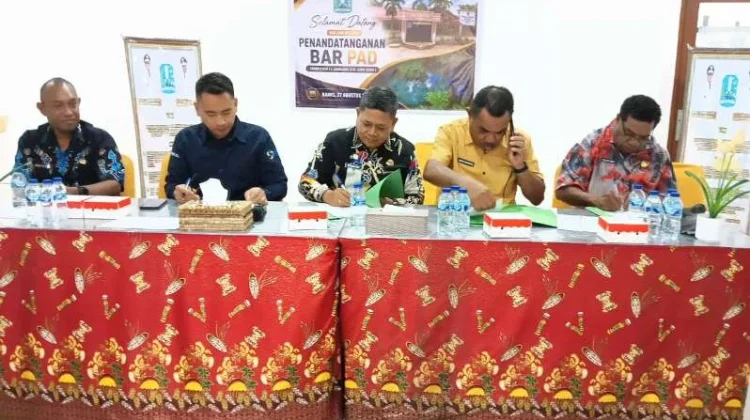 BKAD Biak Numfor,KPP Pratama Biak dan KPPN Biak Tandatangan BAR Penyetoran Pajak