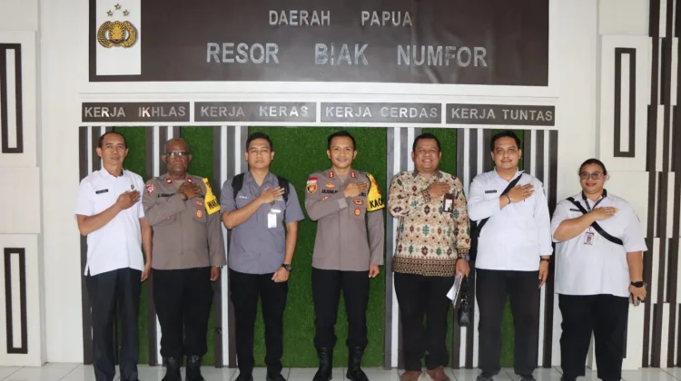Tim Ombudsman RI Perwakilan Papua Kunjungi Polres Biak Numfor