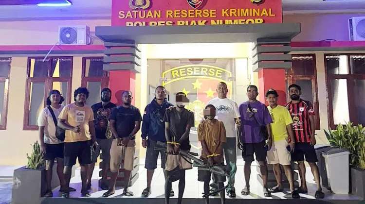 Curi Kabel Bandara Frans Kaisiepo, Dua Pemuda Dibekuk Tim Mambri Polres Biak Numfor