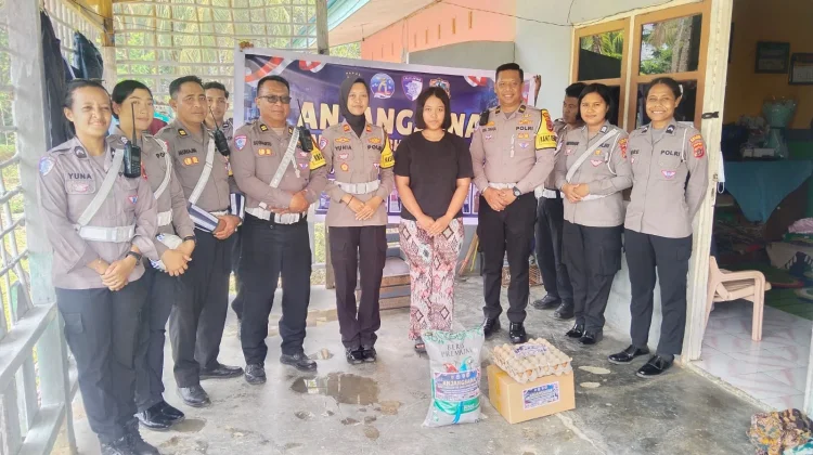 Sambut Hari Lantas Bhayangkara Ke-71, Sat Lantas Polres Biak Numfor Berbagi Kasih