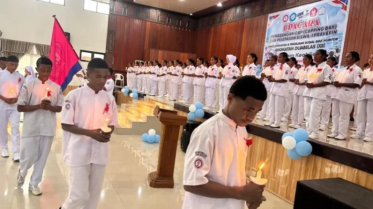 Siswa Kelas XII SMKS Kesehatan dan Pekerjaan Sosial Biak Numfor Ikut Prakerin