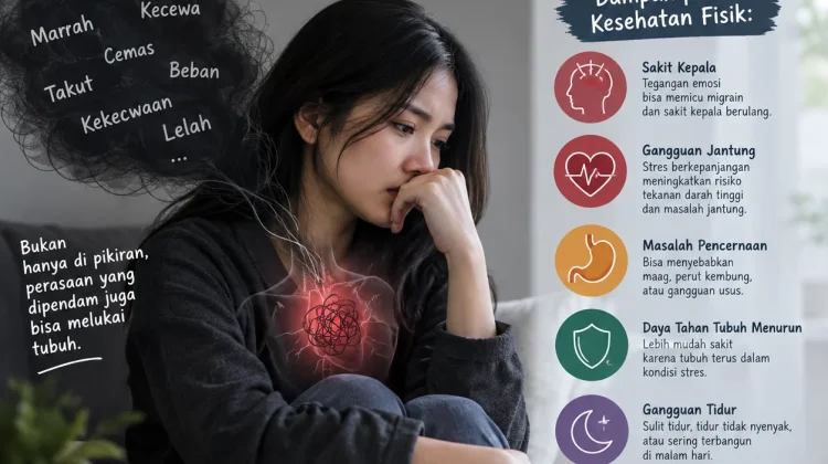 Memendam Perasaan, Dampaknya Menyerang Kesehatan Fisik