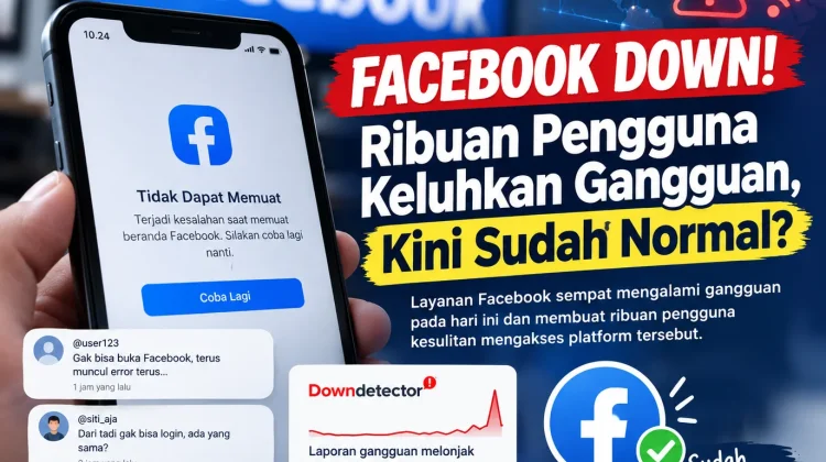 Facebook Gangguan Massal, Ribuan Pengguna Mengeluh Tak Bisa Akses