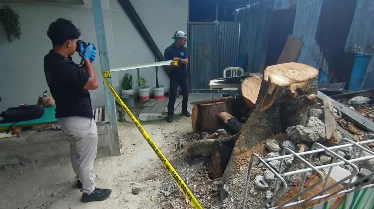 Polres Biak Numfor Amankan diduga Bom PD II di Jalan Selat Madura