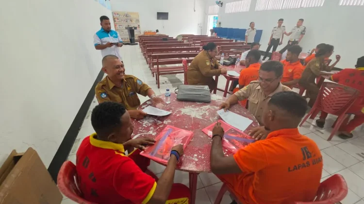 Lapas kelas II B Biak Gandeng SKB Gelar Kejar Paket bagi Warga Binaan