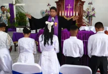 Bertempatan Ibadah Minggu digelar Pembaptisan dan Peneguhan Sidi