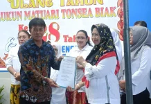Hj.Hasnah Pinontoan Resmi Jabat Ketua Rukun Matuari Tonsea Biak Periode 2026-2029