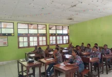 Sebanyak 110 Siswa Kelas XII, SMAN 2 Biak Ikuti Ujian Sekolah