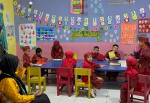 Rombongan PAUD Skanto Keerom Study Tiru ke TK Angkasa dan PAUD Permata Insani Biak